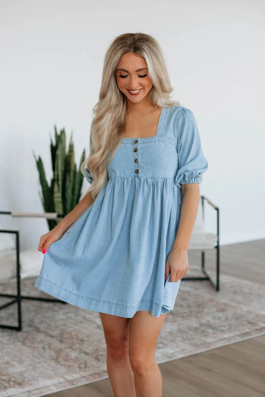 Ramy Denim Babydoll Dress