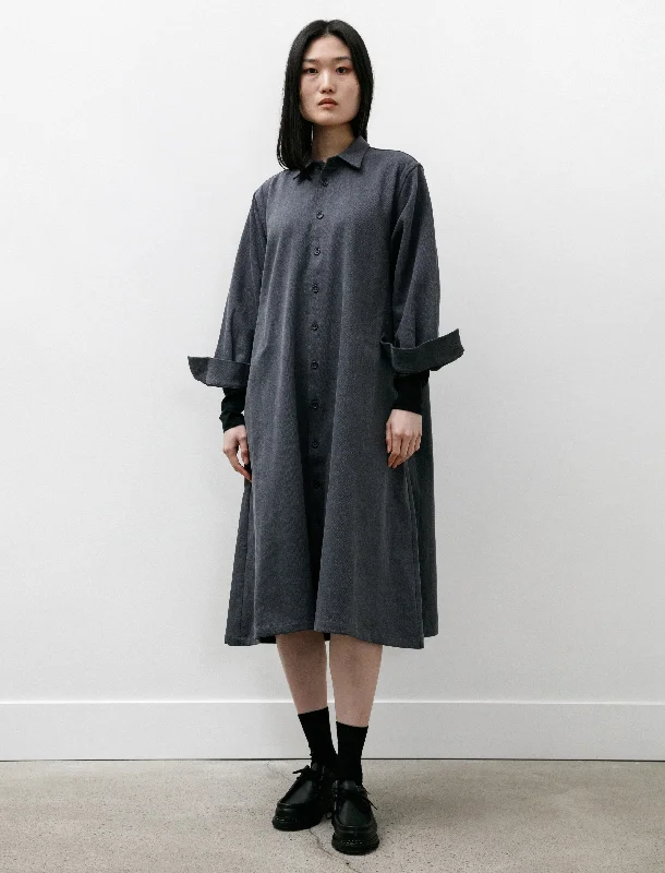 R17A1 Shirt Dress Denim Asphalt