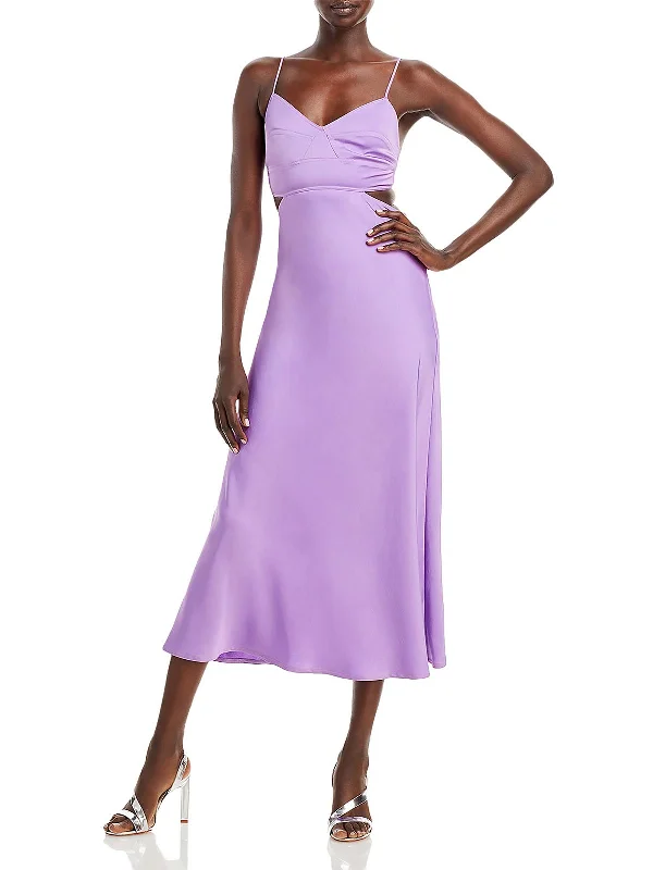 Blakely Womens Open Back Long Cocktail and Party Dress