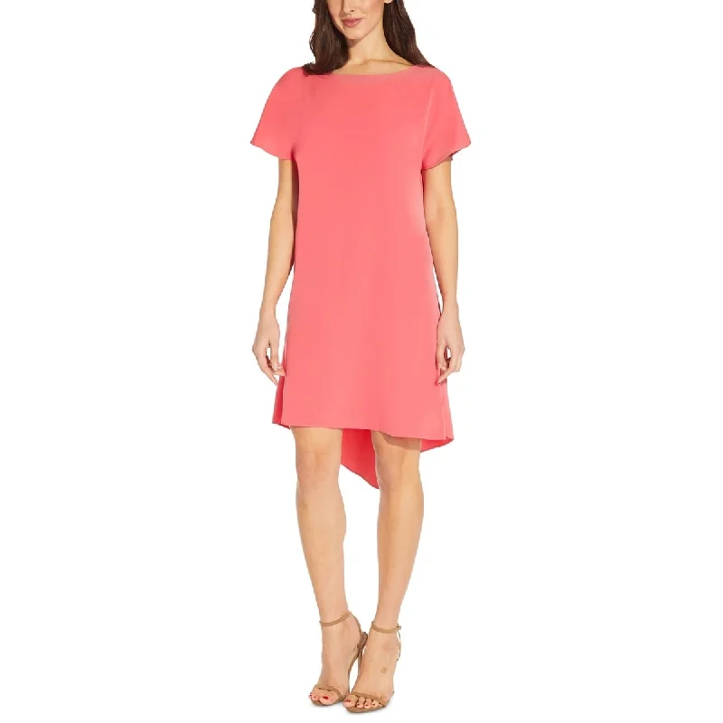 Adrianna Papell Women's High Low Shift Dress Pink Size 8