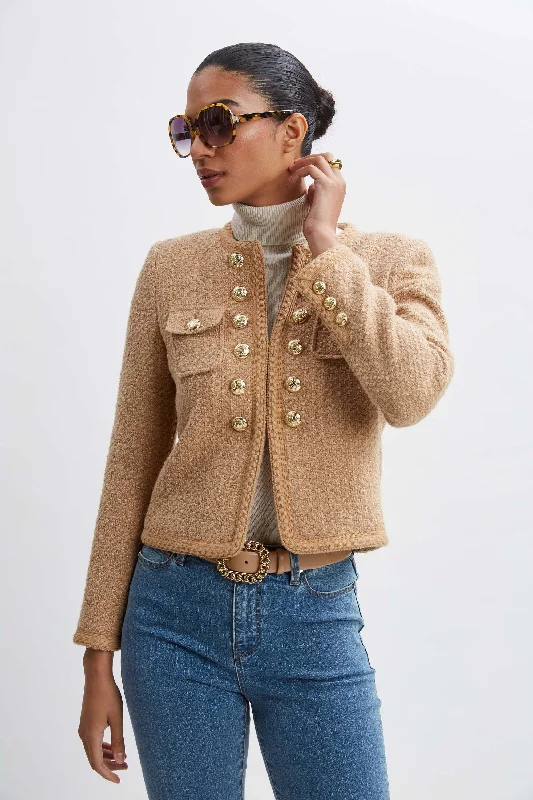 Boucle Button Jacket