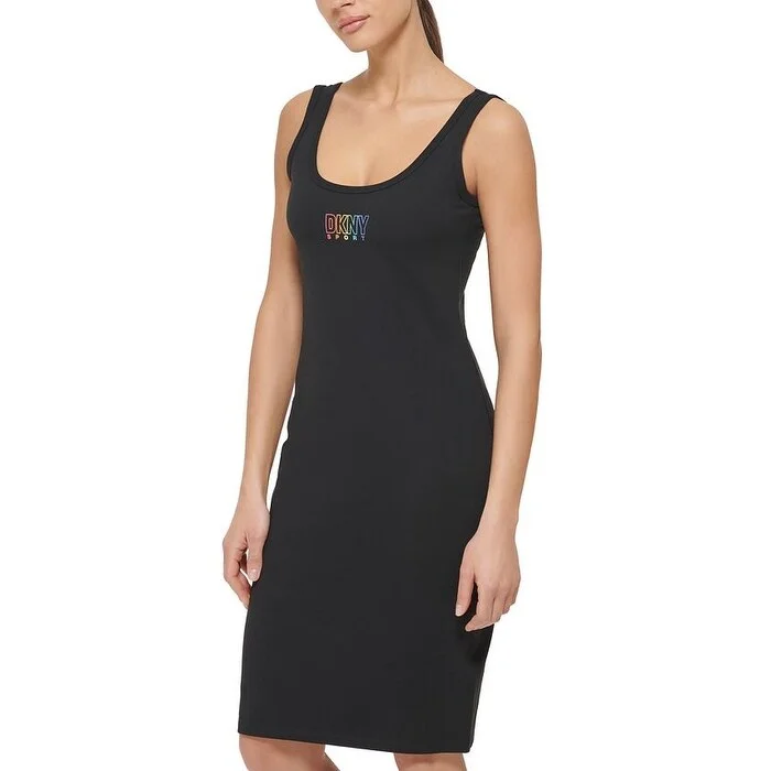 Dkny Women's Pride Logo Tank Dress Black Size X-Small