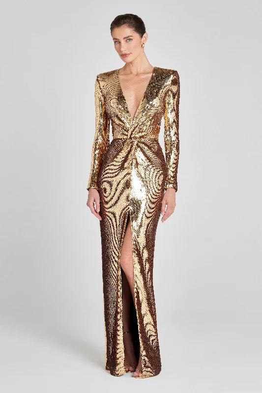 Jennifer Gold Dress