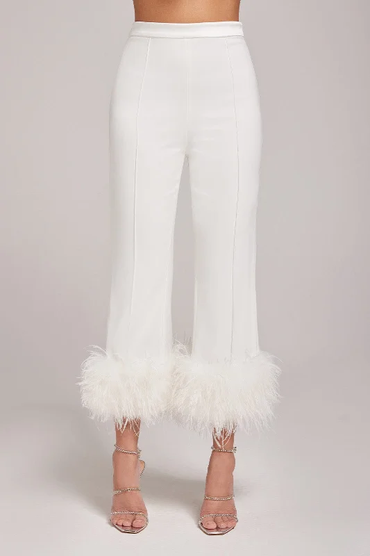 Margot White Trousers