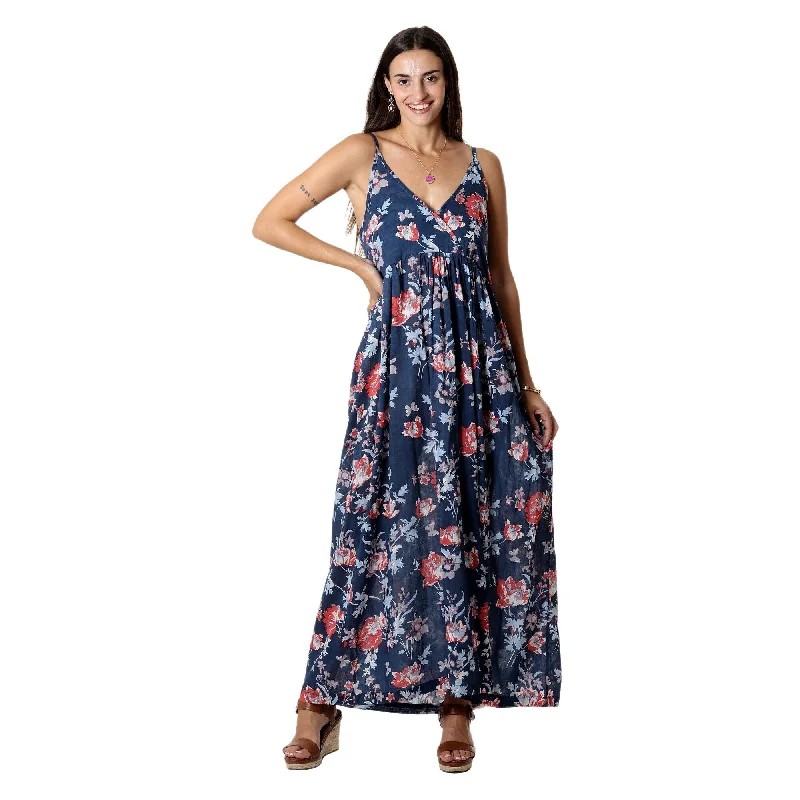 Novica Handmade Sunlit Spring Printed Cotton Sundress