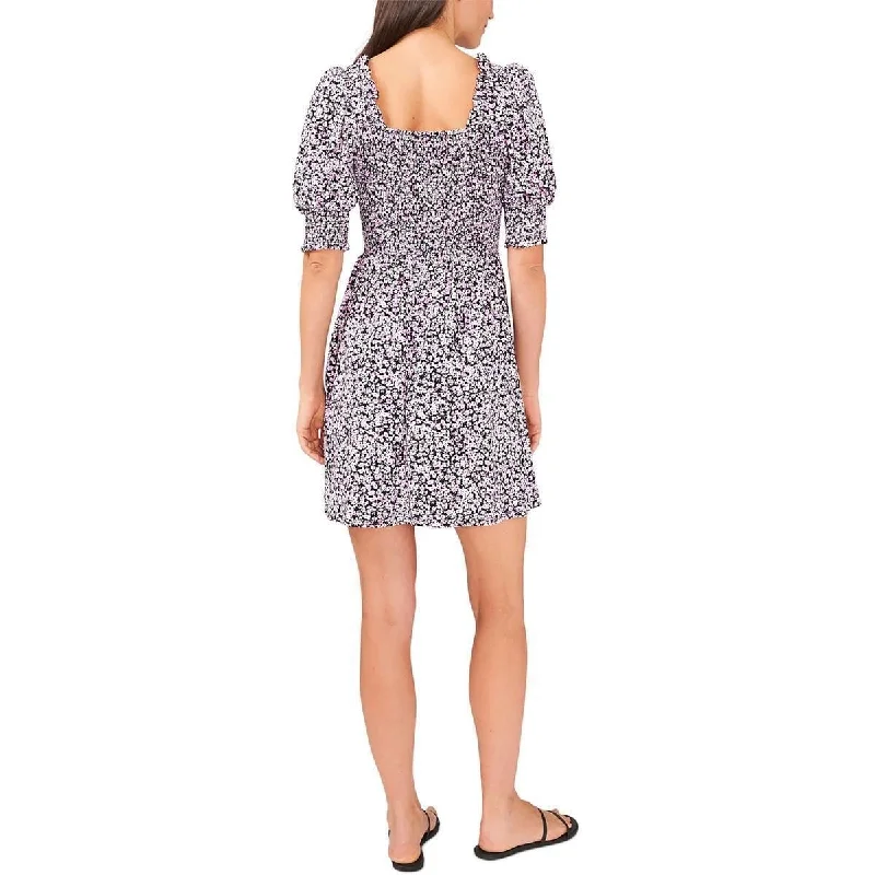 Riley & Rae Women's Ditsy Breeze Dress Gray Size Small