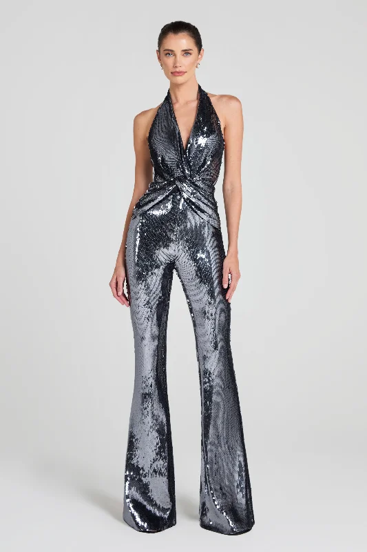 Tianna Silver Jumpsuit