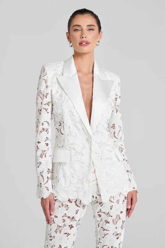 Valia White Blazer