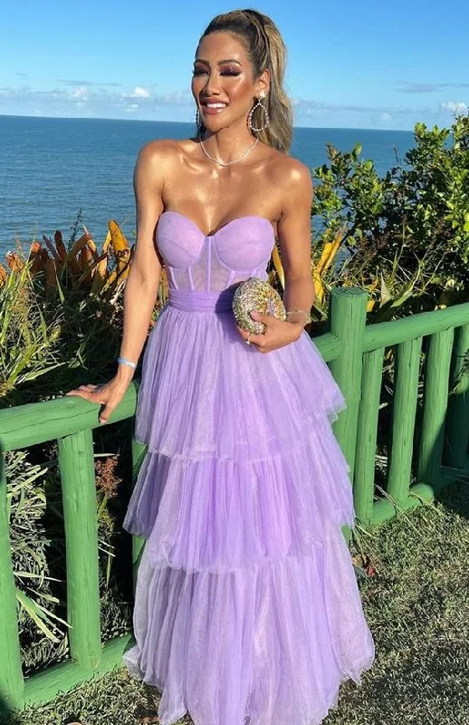 2023 Prom Dresses, Long Purple Prom Dresses     S1435