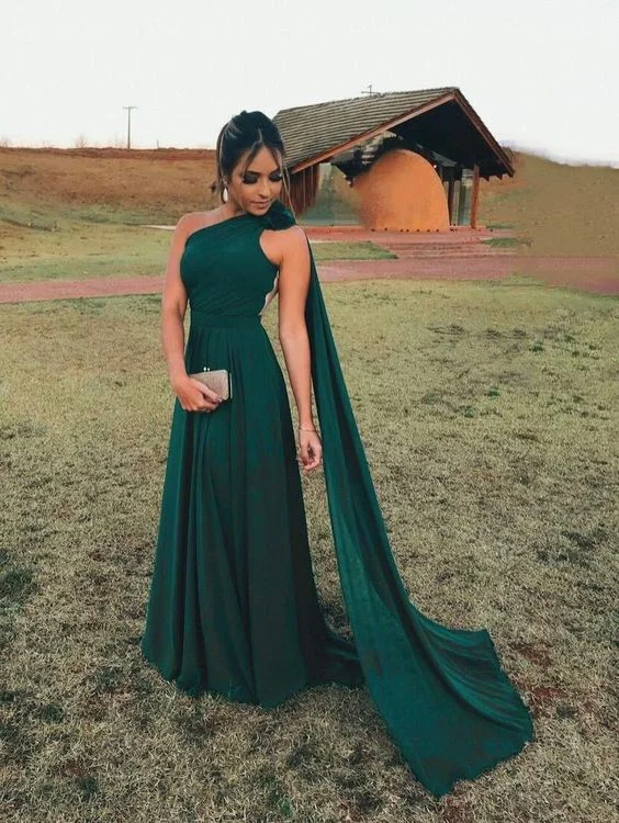 Elegant Long Green Prom Dresses     S2164