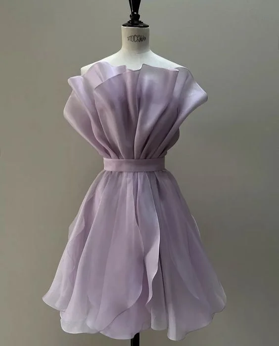 Lilac Short Homecoming Dresses     S2675