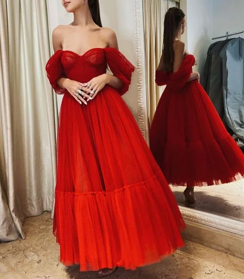 Red Party Prom Dresses Red Evening Dress     S2255