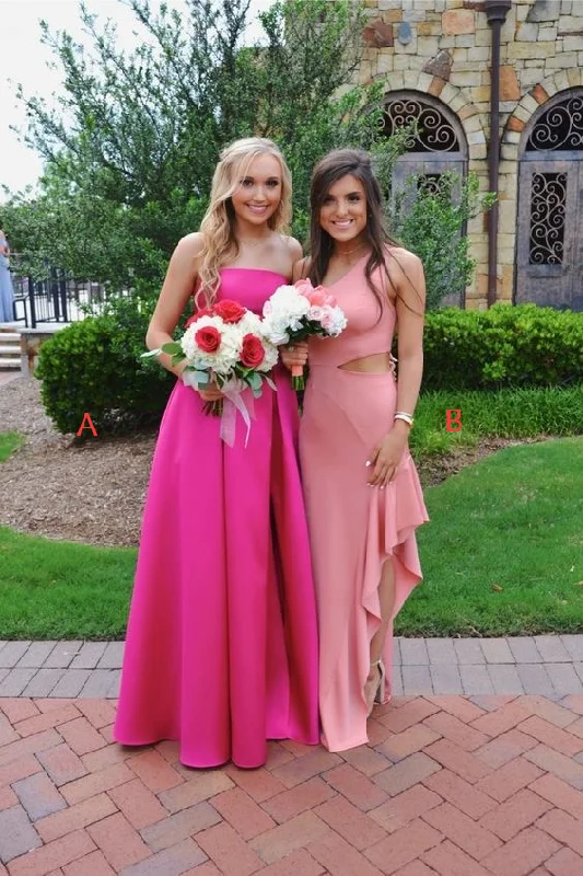 Simple Long Party Formal Prom Dresses for Girls     S2249