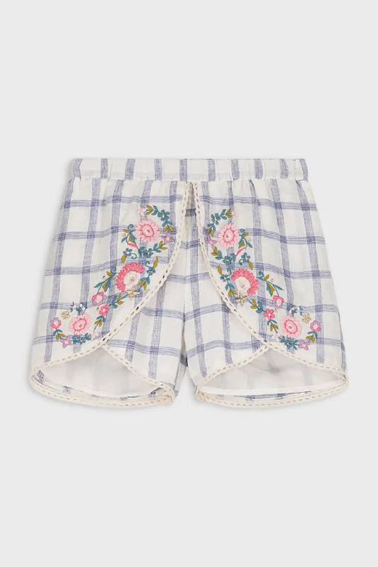 Blue River Check Asya Shorts