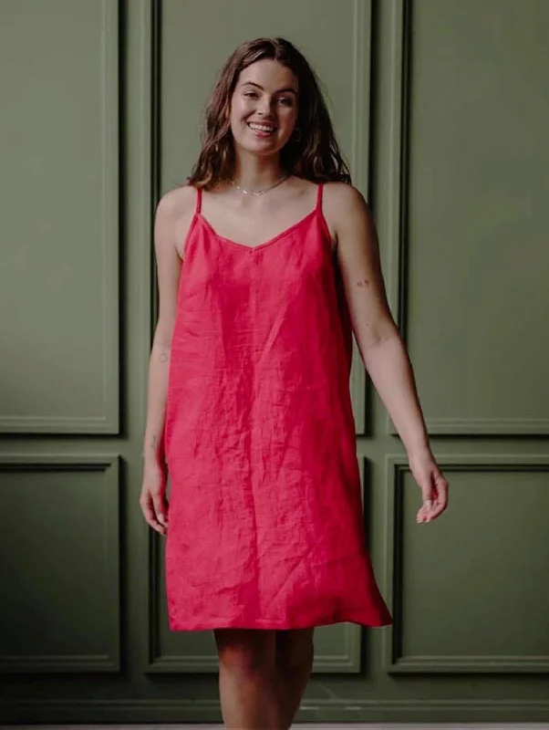 Zoe Linen Slip Dress | Multiple Colours