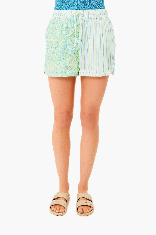 Painted Ditsy Floral And Multi Pinstripe The Charlie Short