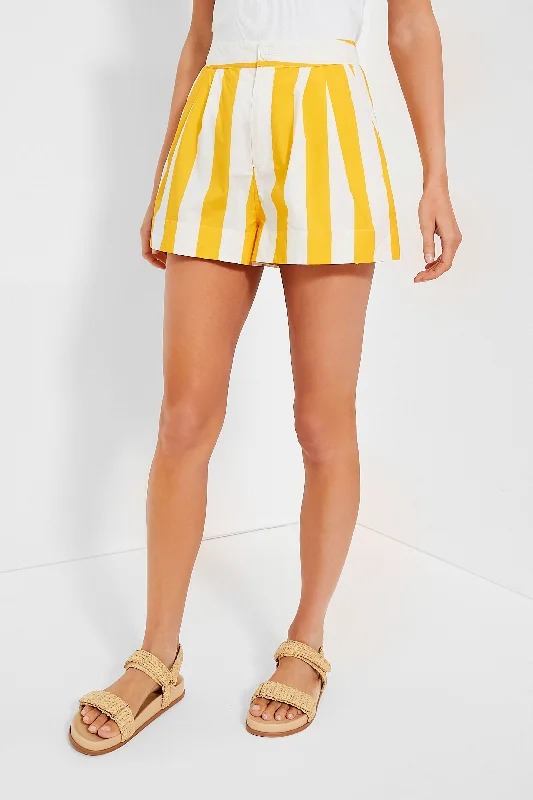 Tangerine Cabana Stripe Walker Shorts