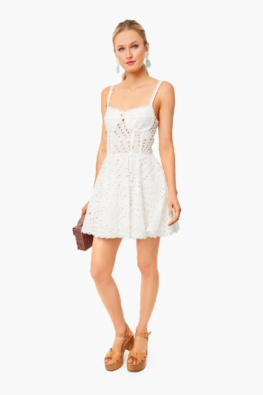 White Nina Short Dress