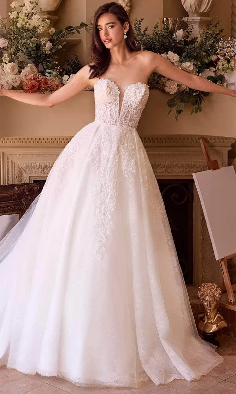 Andrea and Leo WL037 - Plunging Sweetheart Bridal Gown