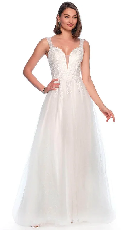 Dave & Johnny Bridal 11990 - Embroidered Sweetheart Bridal Gown