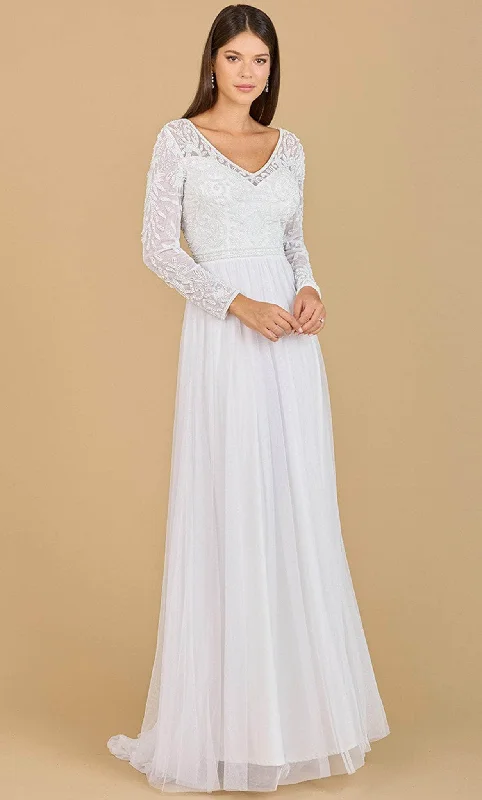 Lara Dresses 51067 - Long Sleeved Bridal Dress