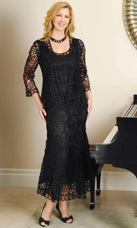 Soulmates D7052 - Classic Hand-Crocheted Lace Evening Dress