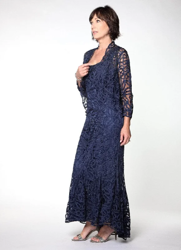 Soulmates D9120 - Sleeveless Lace Evening Dress